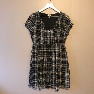 old navy plaid swing dress