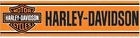 Harley Davidson Motorcycle USA Large 240cm Flag Advertising Banner Orange