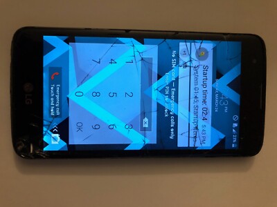 LG Tribute 5 LS675 - 8GB - Black (Boost Mobile) Smart phone, Broken