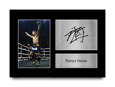 Naoya Inoue サイン入りポスター Naoya Inoue A4 Boxing Gift Idea Signed Autograph Photo