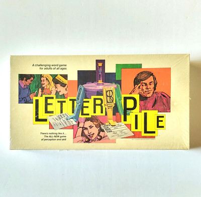Letter Pile Board Game 1974 Sealed New The Cootie Company  Schaper Manufacturing