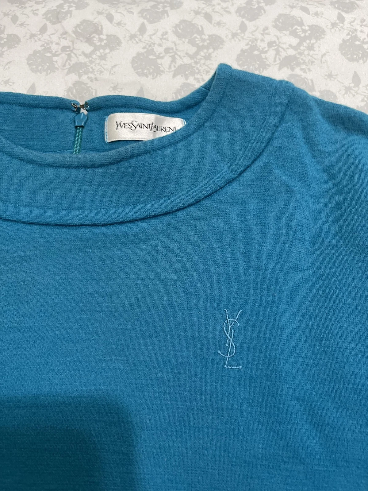 SAINT LAURENT (YSL) Felpa da donna blu Yves Saint Laurent YSL taglia media