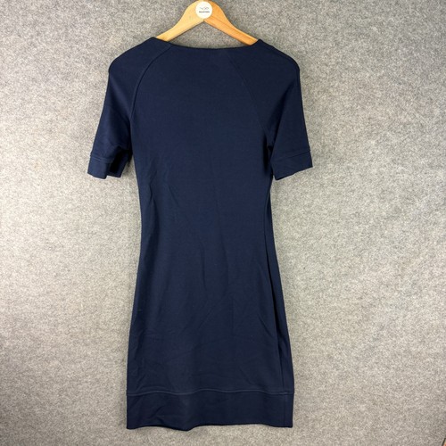 Gant Dress Womens Size UK Small Navy Blue Short Sleeve Fitted Pullover - Picture 2 of 8