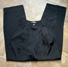 Giorgio Armani black high-waisted women's pants size 4