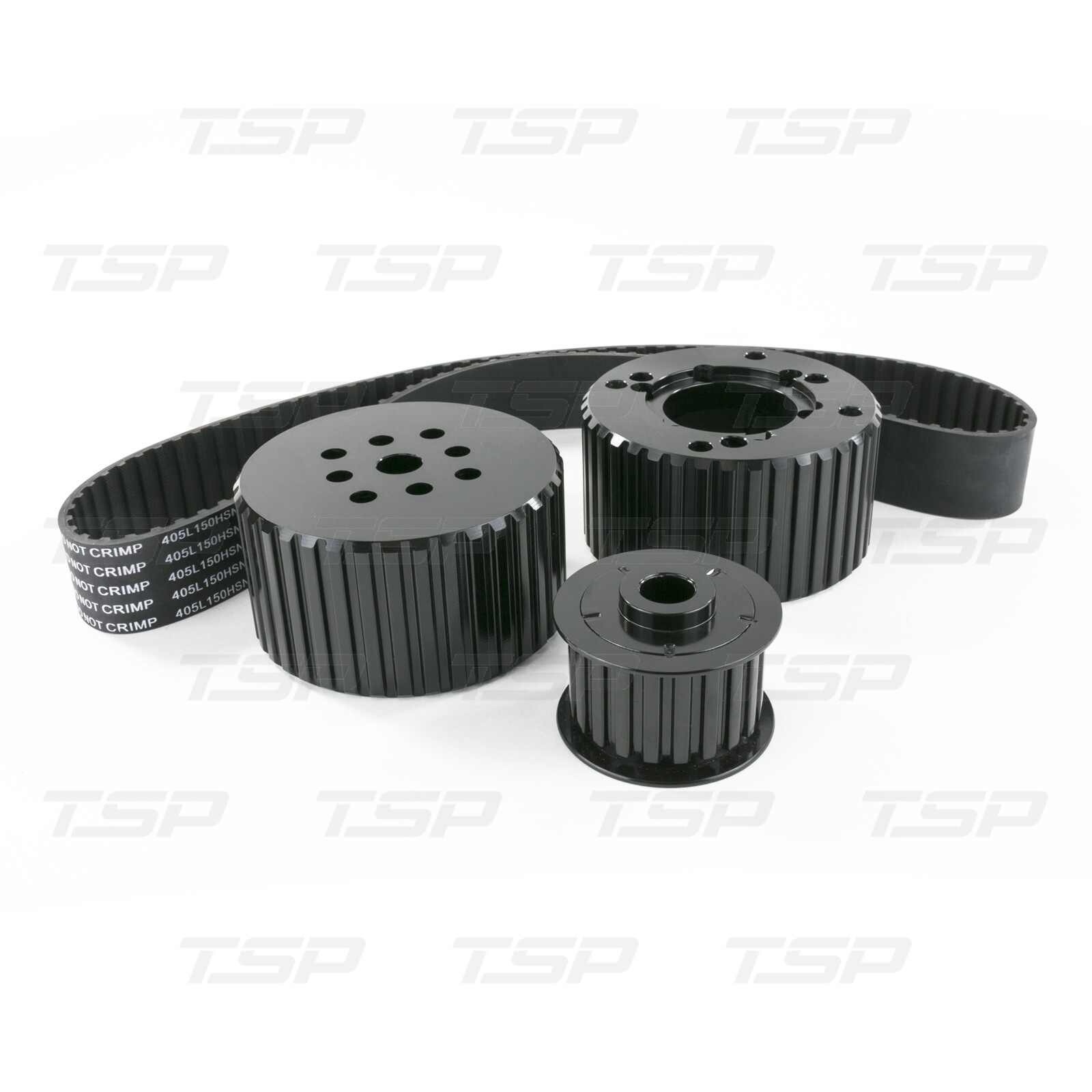 TSP Small Block Chevy Gilmer Belt Drive Pulley Kit 327 350 400 Short