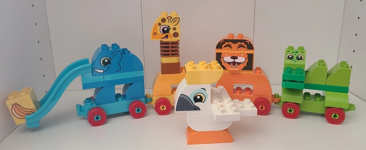 LEGO DUPLO 10863 My First Animal Brick Box Zoo Safari Train Complete Set