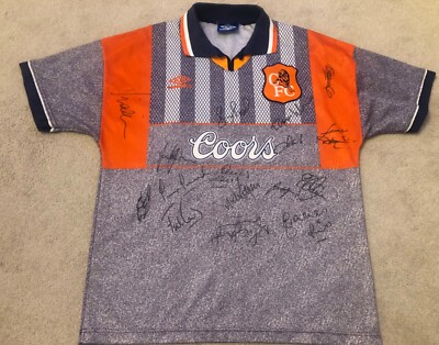 Tangerine Orange And Grey Chelsea Shirt Rare! Signed Mid 90's