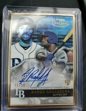 2020 Topps Gold Label Randy Arozarena Blue Auto Gold Framed 45/50 Wow