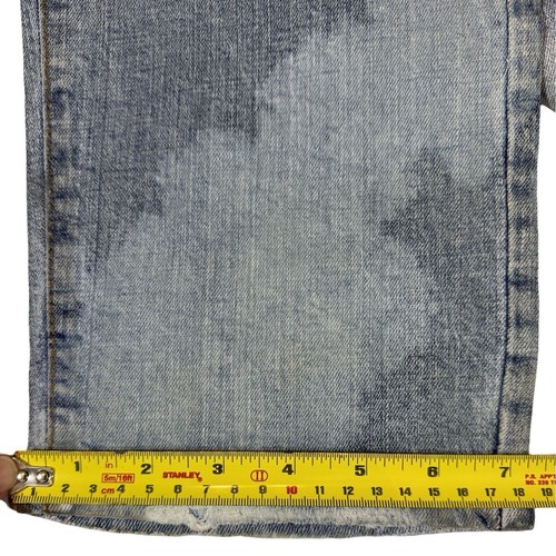DECIBEL Jeans Men 40x34 Blue Distressed Acid Washed Skinny Grunge Streetwear - Picture 12 of 15