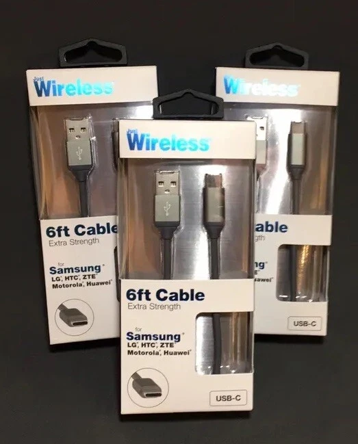 Lote de 3 cables de malla micro USB Just Wireless de 6 pies gris espacial para Samsung, LG, HTC Foto 3 de 4