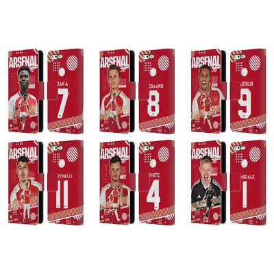 ARSENAL FC 2023/24 ERSTES TEAM BRIEFTASCHE HUELLE AUS LEDER FÃR GOOGLE HANDYS