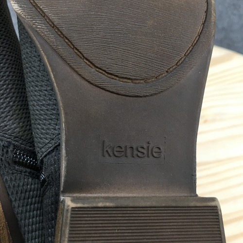 Kensie Botas Mujer 8.5 Gerona Botines Gris Cuero Cremallera Lateral Tacones Cómodos - Imagen 14 de 19