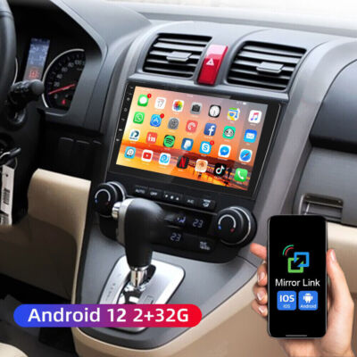 For 2007-2011 Honda CRV Carplay Android 12 Car Stereo Radio Navi WiFi BT GPS+Cam