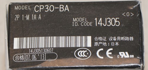 Mitsubishi Electric CP30-BA Breaker 1A 2 Pole CP30BA2P1M1A - Picture 2 of 3