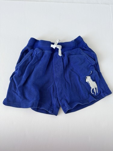 Polo Ralph Lauren Shorts Boys Girls 4 4T Big Pony Blue Mesh Drawstring Comfort