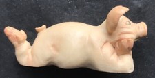 Holland Studio Crafts Pigtails Daydreaming  Pig 3” excellent used condition