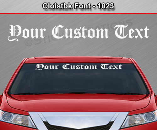 #1023 Custom Text Letters Personalized Decal Sticker Vinyl Windshield Window Car - Bild 6 von 10