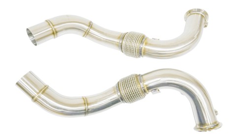 DOWNPIPE INOX BMW SERIE 7 GT X5 X5M X6 X6M 550I 2013 A 2017 S63R N63N - Imagen 3 de 8