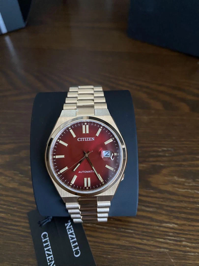 Citizen NJ0153-82X Date Sapphire Cal.8210 5Bar Red Silver 
