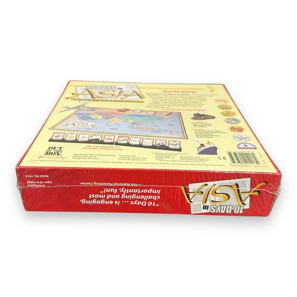 10 Days in Asia Board Game OTB 1013 Out of the Box Games Unopened Brand New - Image 3 of 4