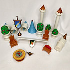 Disney Cinderella Castle Monorail Replacement Pieces retired turrets chair lamp