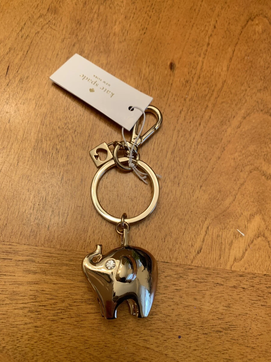 Kate spade elephant keychain sale