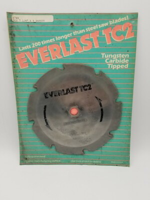 Everlast TC2 Tungsten Carbide Tipped 7.25'' 12 Teeth Saw Blade