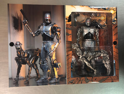 NECA ROBO COP VERSUS THE TERMINATOR DOG & ENDOCOP ACTION FIGURES