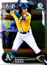 2016 Bowman # BCP22 Iolana Akau Oakland Athletics