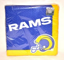 Amscam – Los Angeles Rams Napkins - 36 Count - 2 Ply – Item #714165 – 2021 – New