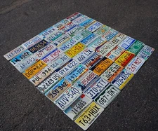 COMPLETE SET : ALL 50 STATES USA LICENSE PLATES LOT + Mexico Canada Panama Tags