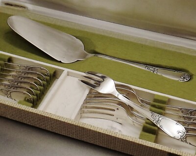 FRANCOIS FRIONNET SERVICE A DESSERT LOUIS XV 12+1 PIECES METAL - Main Image