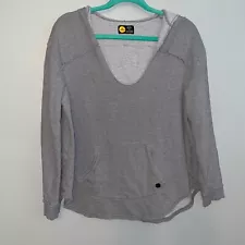 Life Is Good Cut Hem Scoop Hoodie Pullover Sweatshirt Hooded Women’s Size Medium