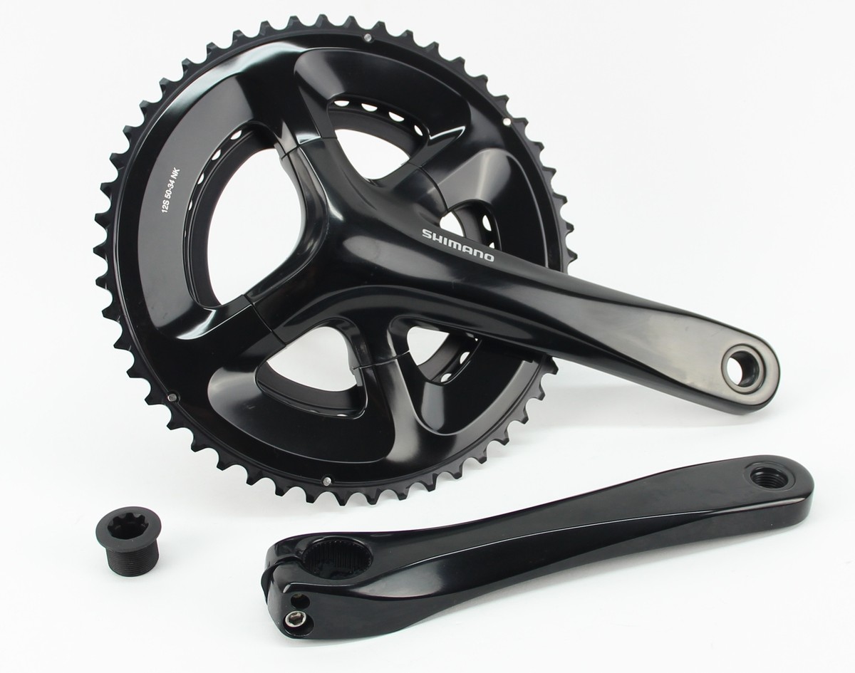 Shimano クランクセット 黒　RS-520, 50/34 SHIMANO FC-RS520 50/34 170mm 12速用クランク