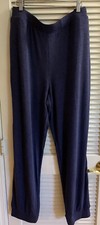 H By Halston Reg Super Soft Knit Jogger Pant Blue XL