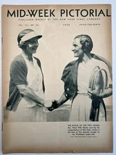 HELEN MILLS WOODY & JACOBS 1935 WIMBLEDON PICTORIAL-MLB ALL-STAR GAME JIMMY FOXX