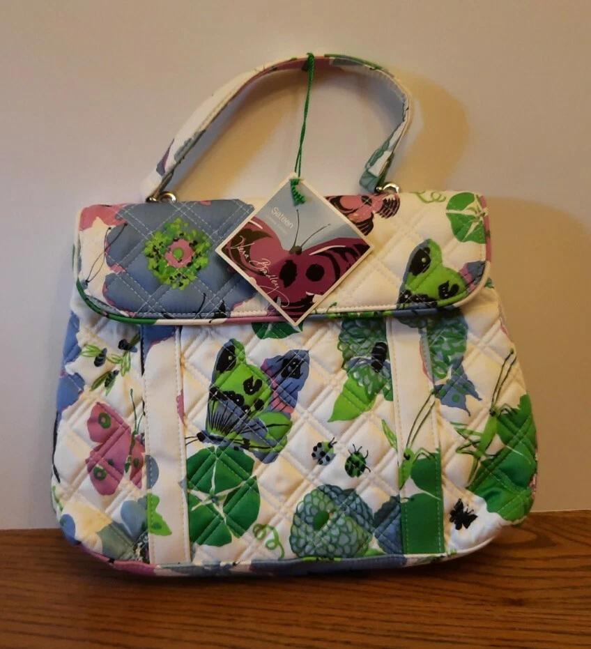 New Vera Bradley SPRING BUTTERFLY Nicole Sateen Limited Edition