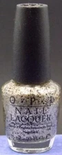 O.P.I. Nail Lacquer #HL E12 Wonderous Star (Silver/Gold/Black Glitter)  Free S&H