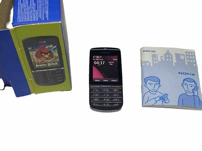 Nokia Asha 300 - 32 MB - Graphite NV (Entsperrt) Gebraucht A00003168 Mit Box ...