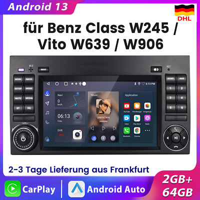 Autoradio Für Mercedes-Benz A/B Klasse/Vito W169 W639 W245 GPS Navi 7''ANDROID 13