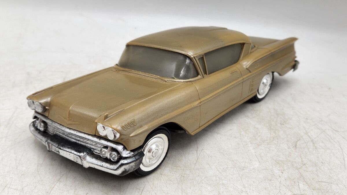 Vintage 1958 Chevrolet Impala Hardtop Sedan Promo? Bank Model Car - Beige *READ* | eBay Vintage 1958 Chevrolet Impala Hardtop Sedan Promo? Bank Model Car - Beige *READ* | eBay