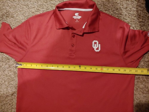 Herren Colosseum Own The Stands NCAA Oklahoma Sooner Poloshirt Größe Large sehr guter Zustand! - Bild 8 von 10