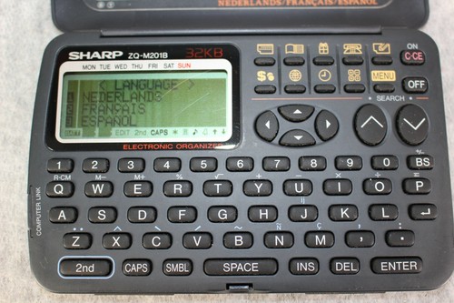 SHARP ZQ-M201B 32kb Vintage Organiser Electronic Databank PC Link 1980s Old Tech - Afbeelding 9 van 10