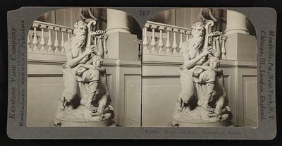 Photo:Satyr and faun, Leningrad, Russia