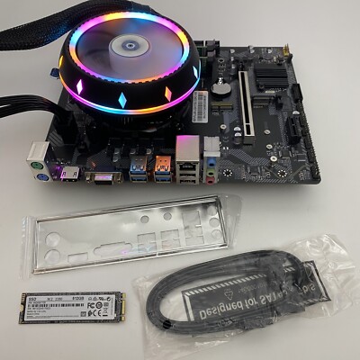 Windows 11 Motherboard CPU Combo Gaming Intel i7 8GB DDR3 512GB M.2 SSD New