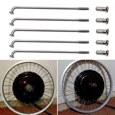 E-Bike Bicycle Spokes Rims Spokes Steel 80-305mm 1/36PCS 2.5mm 12G 12K NEW