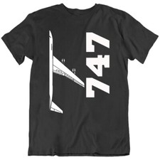 Airline Airplane Boeing 747 Aviation Pilot Aircraft Flying T Shirt Tee Gift New