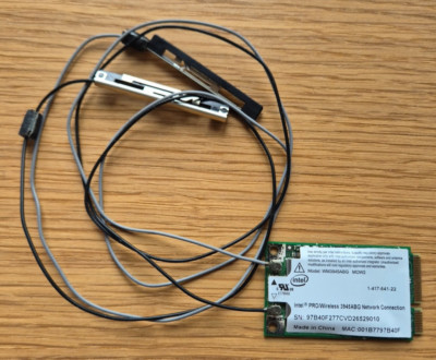 WLAN Modul  ANATEL Intel PRO/Wireless 3945ABG MOW2 mit Antennen kpl.
