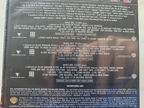 4 Film Favorites: The Matrix Collection NEW DVD Reloaded, Animatrix, Revolutions - Picture 4 of 6