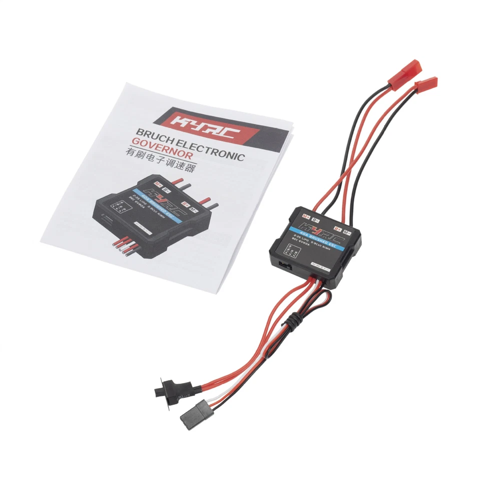 40A Brushed ESC Two-way Mode Electronic Speed Controller For WPL MN RC Car Boat - Image 3 of 4